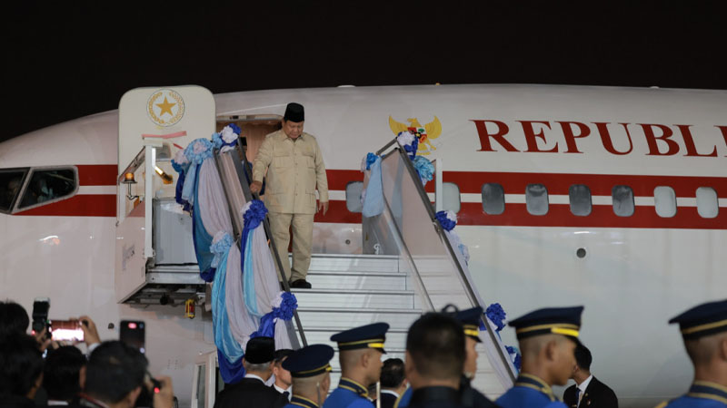 Presiden Prabowo Tiba di Thailand, Dijadwalkan Bertemu Raja dan PM
